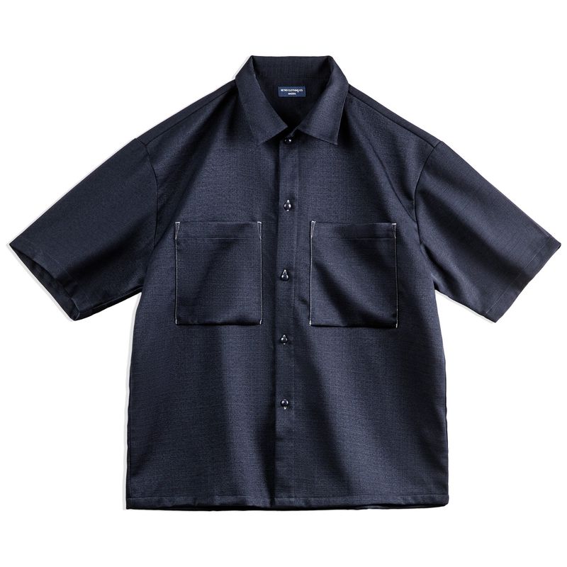 

Madden Повседневная Парка Оверсайз Текстурная с Коротким Рукавом Navy blue] S