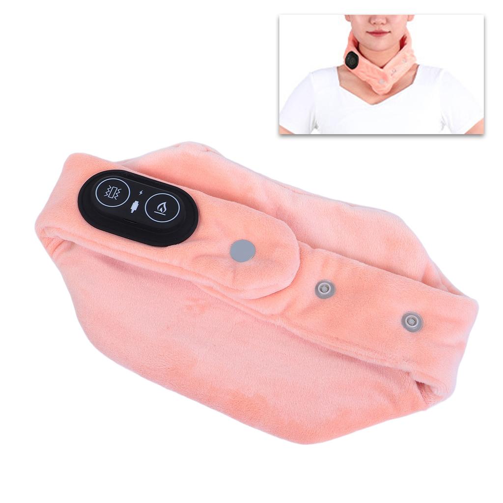 Electric Hted Neck Wrap 3 Levels Temperature Control Vibrating     Carbon   Neck Protector USB Powered