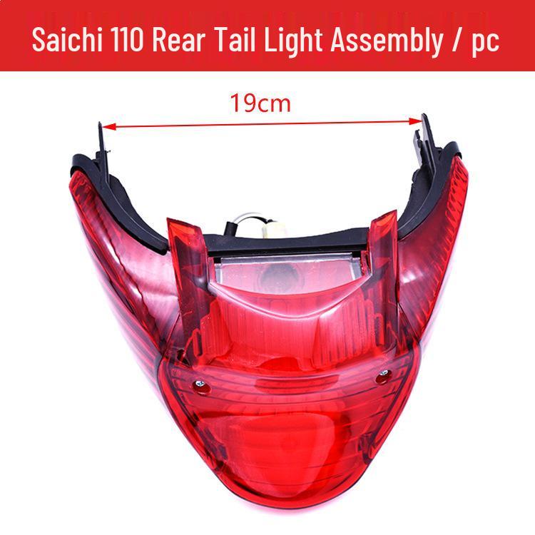 Curved Motorcycle Rear Brake & Tail Light for Qingqi Suzuki QS110-2-C-A