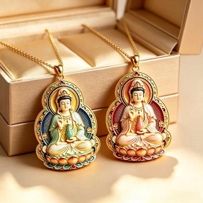 Chinese Style Nine-Tailed Fox Enamel Pendant Necklace Creative Mythology Design Fashion Jewelry For Women Thanksgiving Gift