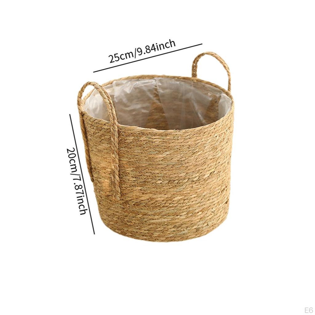 Flower Pot Cover Woven Plant Basket Vase Holder Braided for
