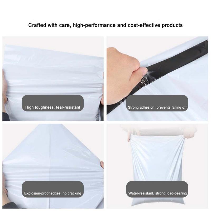 10Pcs Grey White Express Bag Self Sealing Mail Bag Envelope Waterproof Bag Shipping Express Envelope Packaging Bag