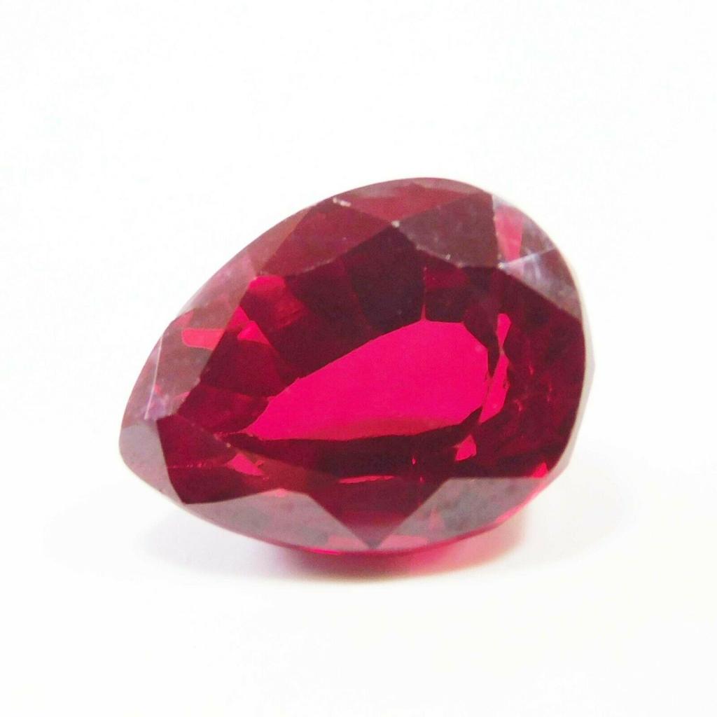 Pear Cut 7.90 Ct Natural Red Ruby   Rare Loose Gemstone Earring Size