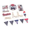 Independence Day Wooden Decoration Beautifully Designed Vibrant Colour Sturdy Patriotic Tray Wooden Ornament