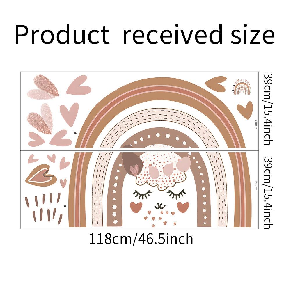 Rainbow Love Children Bedroom Home Background Wall Beautifying Wall Stickers