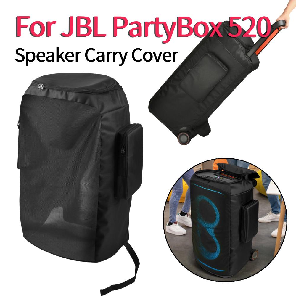 For JBL PartyBox 520 Speaker Carry Cover Wear Resist Portable Speaker Dust Case Mesh Speaker Protective Cover for Outdoor Travel