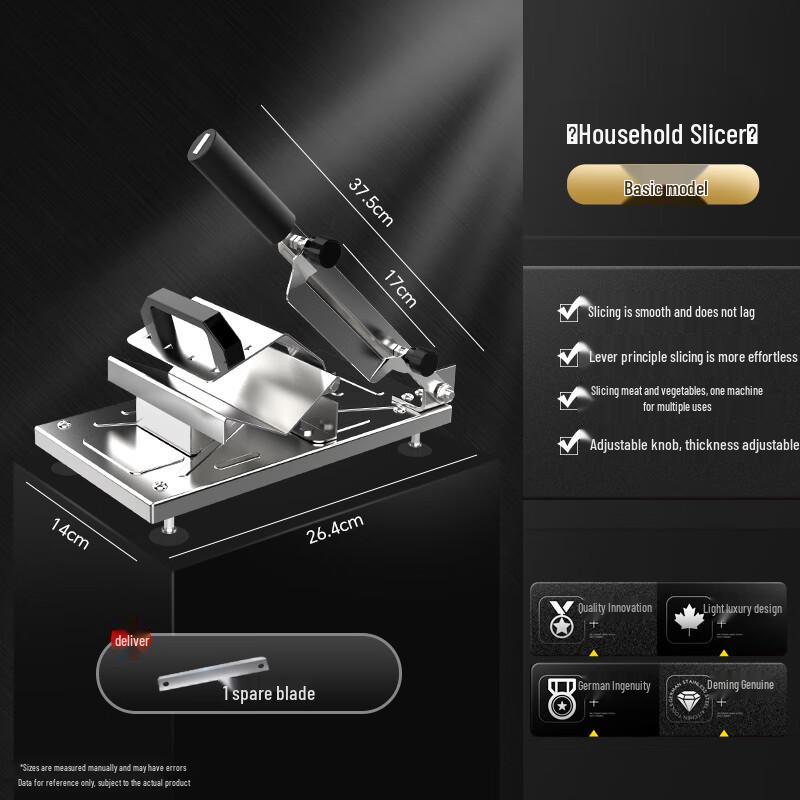 Manual Frozen Meat Slicer for Home Use