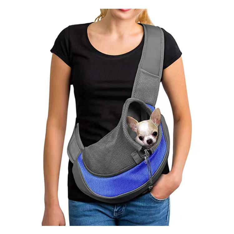 Doppelschulterrucksack für Haustiere: Faltbare, atmungsaktive Netz-Reisetasche für Katzen und Hunde