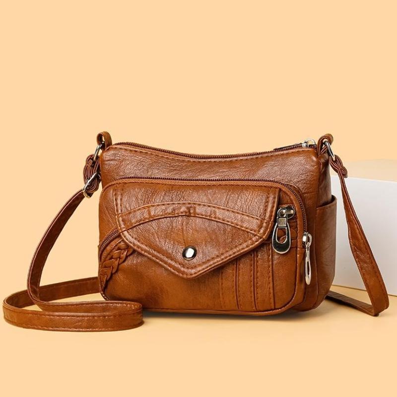 Fashionable Women's Weaving Decoration Shoulder Bag PU Leather Small Square Bag Retro Crossbody Bag Suitable for Daily Shopping Commuting Weekend Play