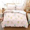 Sumikkogurashi Printed Bedding Set, Duvet Cover plus 2 Pillowcases, Adorable Cartoon Style Soft Microfiber Textiles