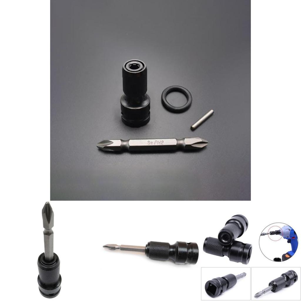 12inch Drive Square To 14 Inch Hex Shank Telescopic Socket Adapter Drill Chuck