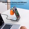 Magnetic Wireless Charging Stand, 3 in 1 Wireless Charging Station 15W Wireless Charger Compatible with iPhone 15/14/13/12 Series, Apple Watch,