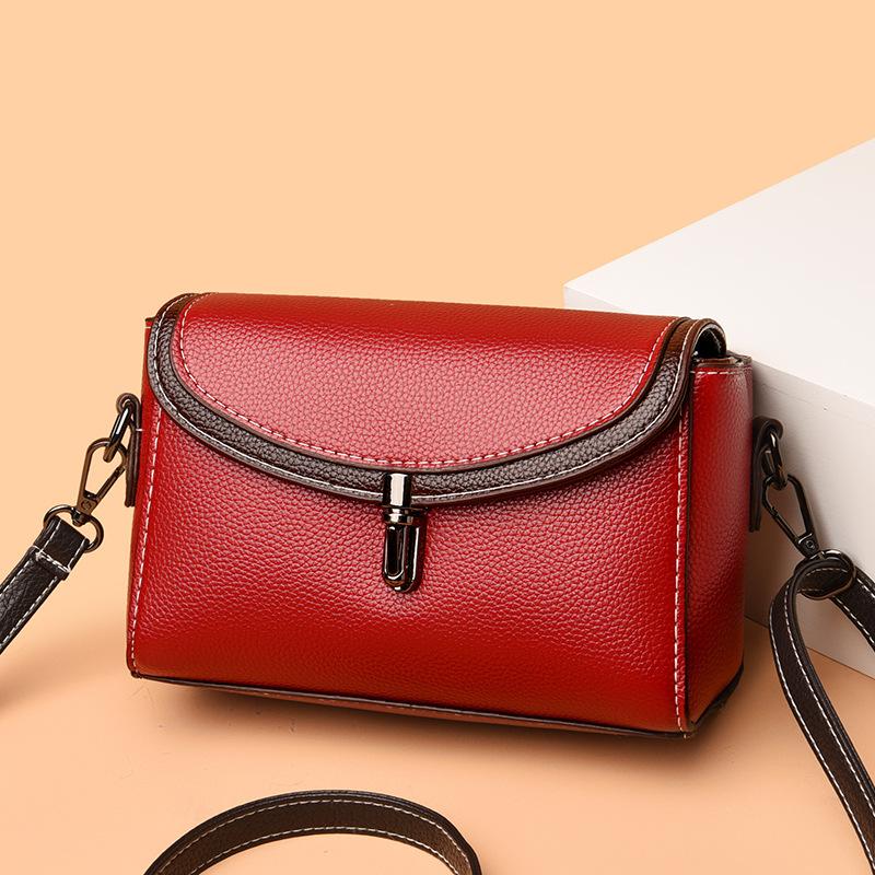 Chic Flip Lock Buckle Small Square Crossbody Bag Stylish Phone Pouch, Versatile Single Shoulder Purse, Perfect for Daily Outings