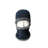 Autumn and winter wool hat, two-piece set for men and women, piled and thickened cycling, windproof, cold-proof and warm, knitted labeling scarf hat