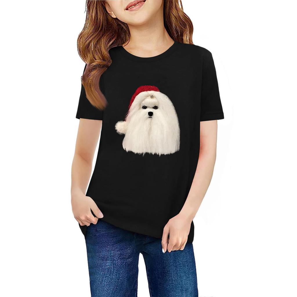 Children's Short Sleeve Neck T-Shirt Animal Print Daily Casual Top