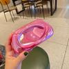 Acrylic Clutch Evening Bag With Metal Handle For Daily Wear