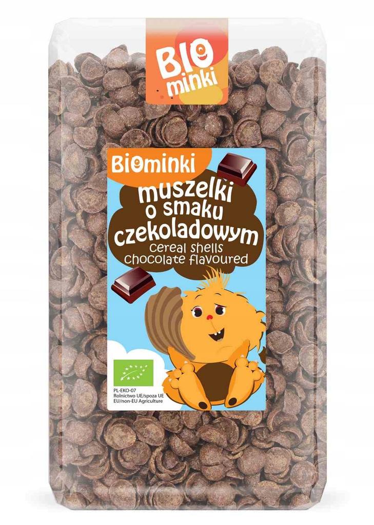 ORGANIC CHOCOLATE FLAVOR SHELLS 300 g - BIOMINKI