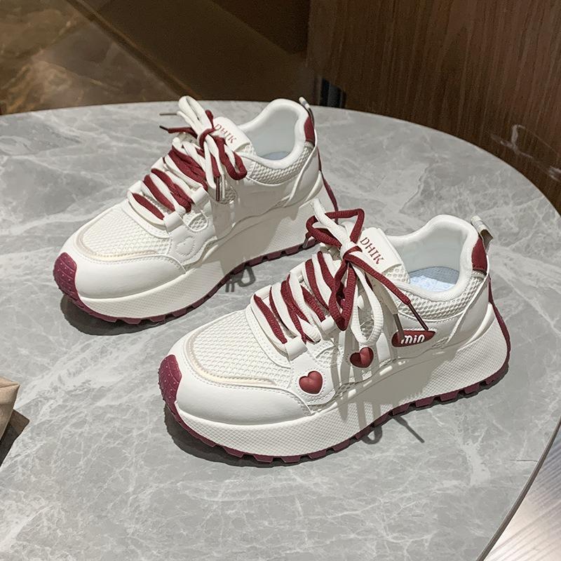 Versatile little white shoes women's shoes new spring thin breathable board shoes flat casual sports shoes