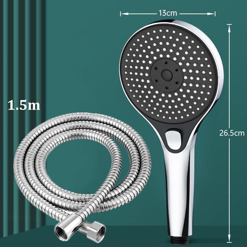 High Pressure Shower Head With Large Panel Water Outlet Super Powerful Bathroom Universal Shower Head Combination Set