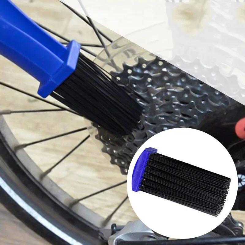 1PC Motorbike Chain Brush Plastic 3-sided Square Head Brush Motorcycle Brush Cleaning Chain Outdoor Scrub Road Care Tools