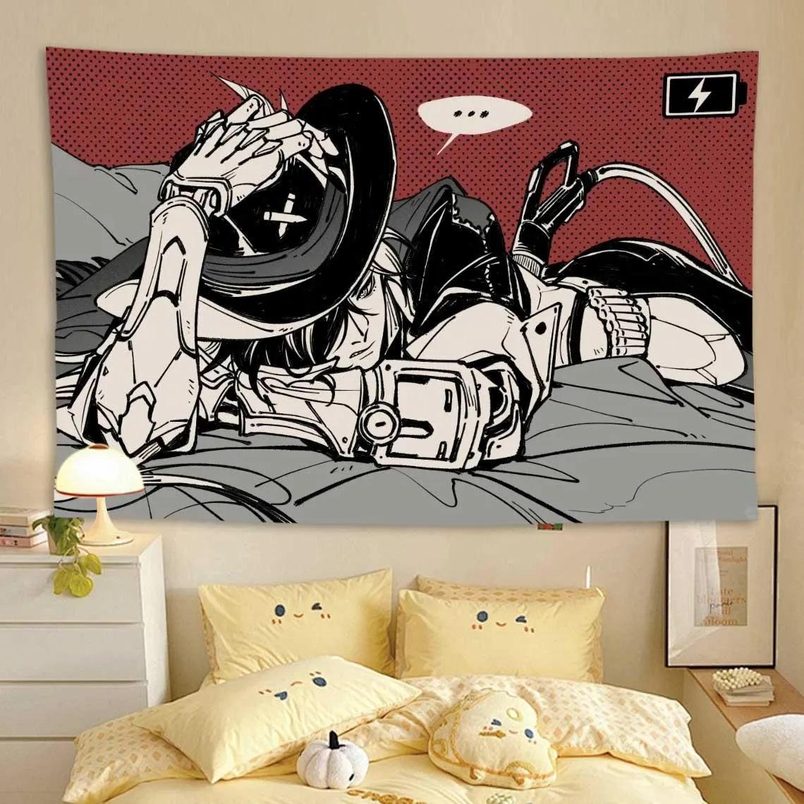 

Anime Tapestry Wall Hanging Honkai Star Rail Wall Art Home Decorations Living Room Decor Bedroom Dorm Gift 74x94cm(29x37in)