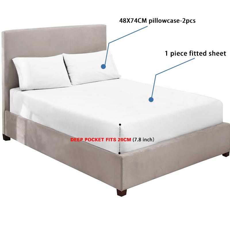 Jacquard Fitted Sheet Bedding Soft Warm Mattress Cover Thick Bed Cover Anti-mites Winter Non-slip Mattress Protective Cover 1pc