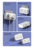 16A Wireless Power Strip with Switch - 3-Pin to 5-Pin Converter for AC and Heater