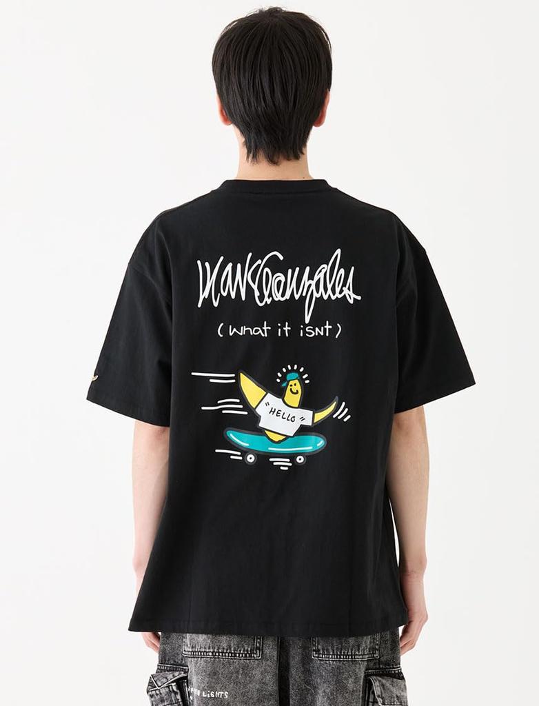 It ART BY MARK GONZALES Skateboard Angel Relaxed Fit (What isNt) T-shirt Men's (XL, Black)
