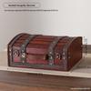 Vintage Distressed Wooden Suitcase Storage Box - Antique Style Photography Prop & Decoration