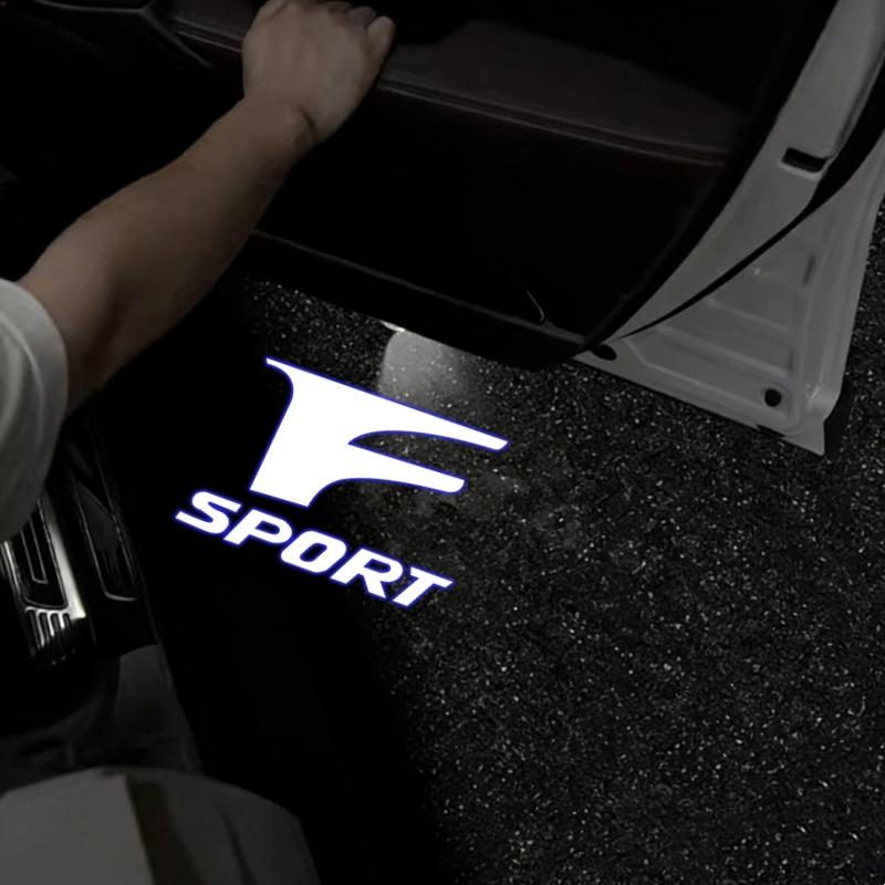 Car Door Welcome Light Logo Projector Lights Accessories For Lexus F SPORT ES RX NX LS UX LM LX GX LC RZ IS CT GS RC HS SC TX LB