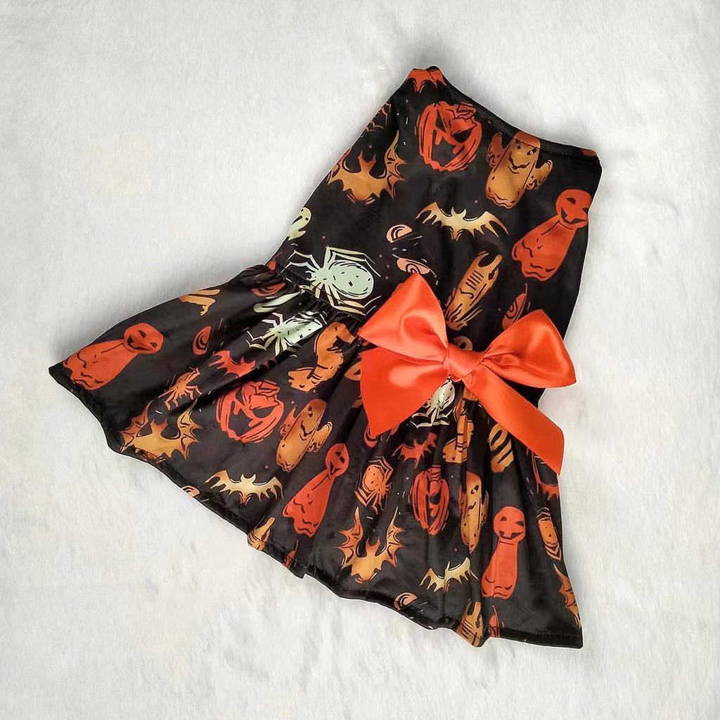 Halloweenské oblečení pro domácího mazlíčka, psa, hororové dýně, kostým pro domácího mazlíčka, psa