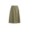 Neo Women's High-Waisted A-Line Casual Midi Skirt Khaki Green H18602