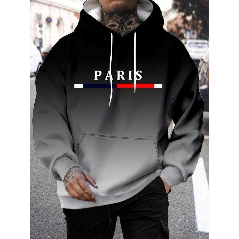 The new men's hooded sweatshirt for the autumn of 2025 is casual and fashionable The 3D letter print is soft and comfortable