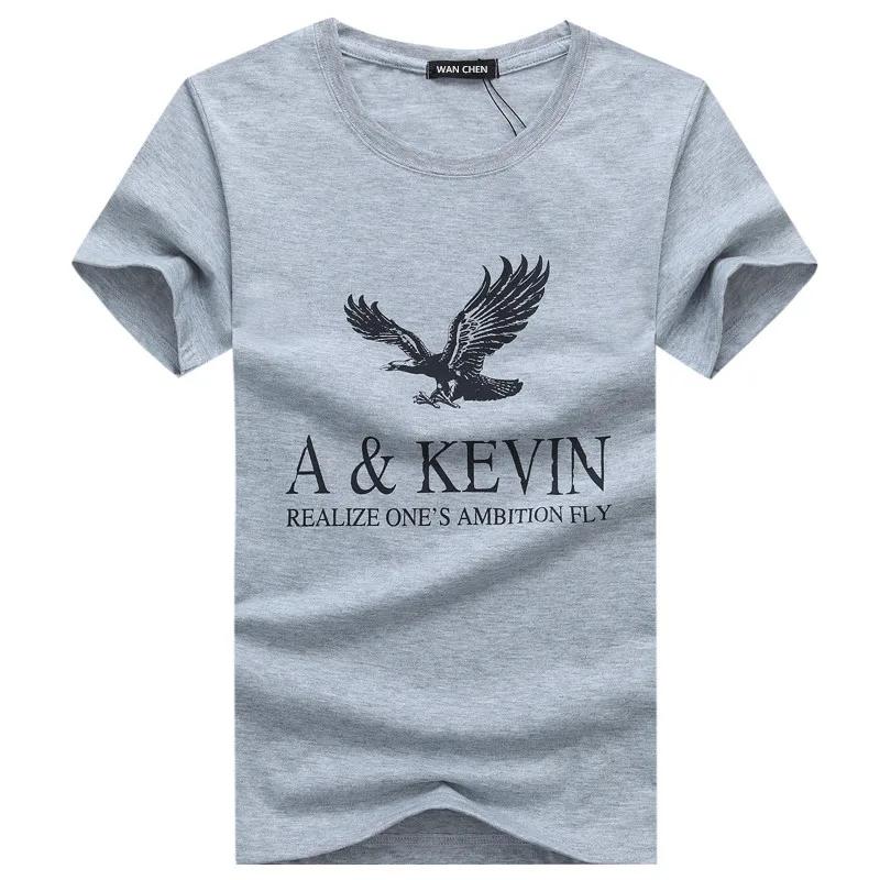Pure cotton Short brand T Shirt large size T Shirt Slim Fit Fashion Eagle Printed t-shirt plus Size S -5XL