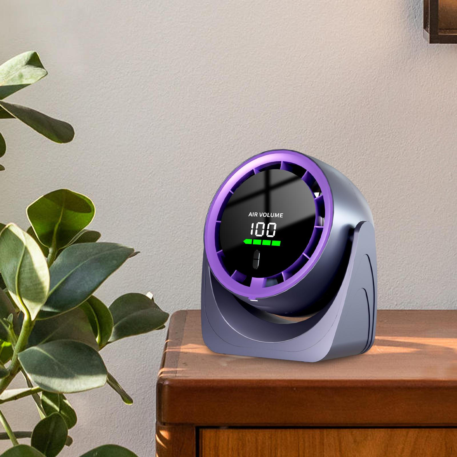 

Настольный вентилятор, вентилятор воздушного охлаждения, портативный, настольный для кемпинга, спальни, домашнего офиса фиолетовый