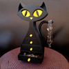 Black Cat Shaped Jewelry Box 3D Printed Cat Jewelry Organizer with 6 Drawers for Necklaces Bracelets Earrings Rings