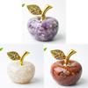Resin Crystal Apple Figurine For Home Office Decor Gift For Teens Collectors