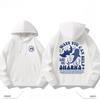 Vintage Marine Shark Double Sided Print Hoodies Unisex Loose Long Sleeve Ocean Conservation Graphic Casual Oversized Hooded Swea