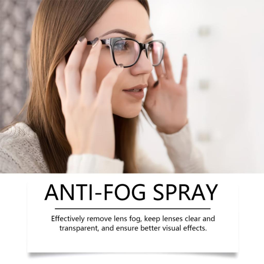 Anti Fog Spray for Glasses Lens Cleaner 20ml Clear Vision Decontamination Spray Suitable for Eyeglasses Goggles and Face Shields