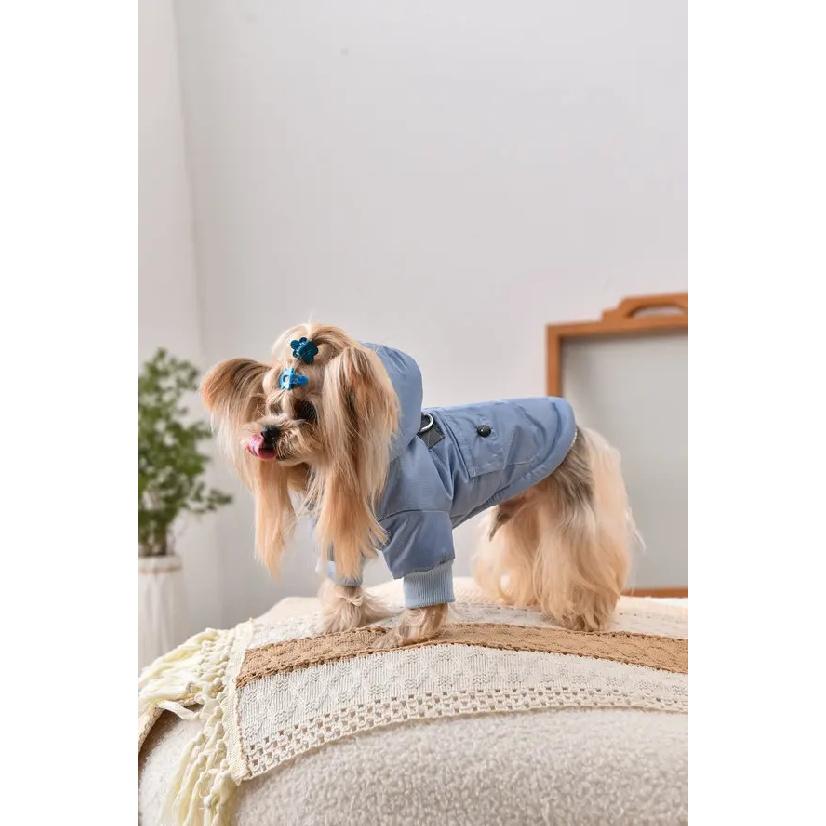 Windproof French Bulldog Winter Jacket Dog Cat Warm Pet XS 4XL Hoodie Harness Coat And Jacket For Small Medium Puppy Animal Pugs