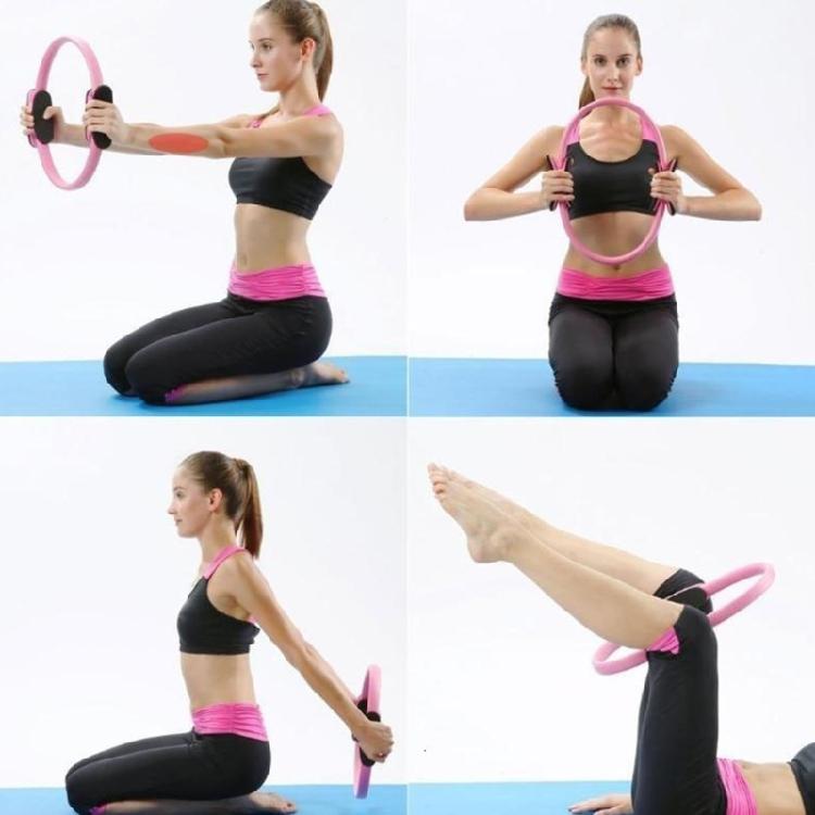 Women's Fitness Exercise Set Pilates Ball Rings and Band With Nonslip for Home Exercise And Flexibility