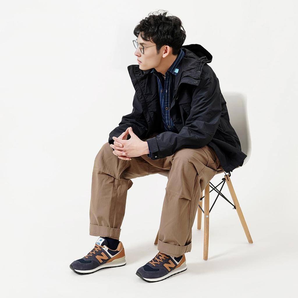 New Balance NB 574 V2 Retro Leather Low-Top Casual Running Shoes Unisex Sneaker Blue Brown ML574OT2