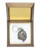 Lhasa Apso - Silver-plated Pendant with a Dog In a Decorative Box, Handbag Decoration, Backpack Pendant by Art-Dog Brand