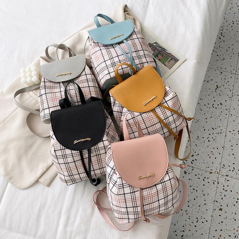Korean Style Backpack For Women Bucket Bag School Bag For Middle School Students