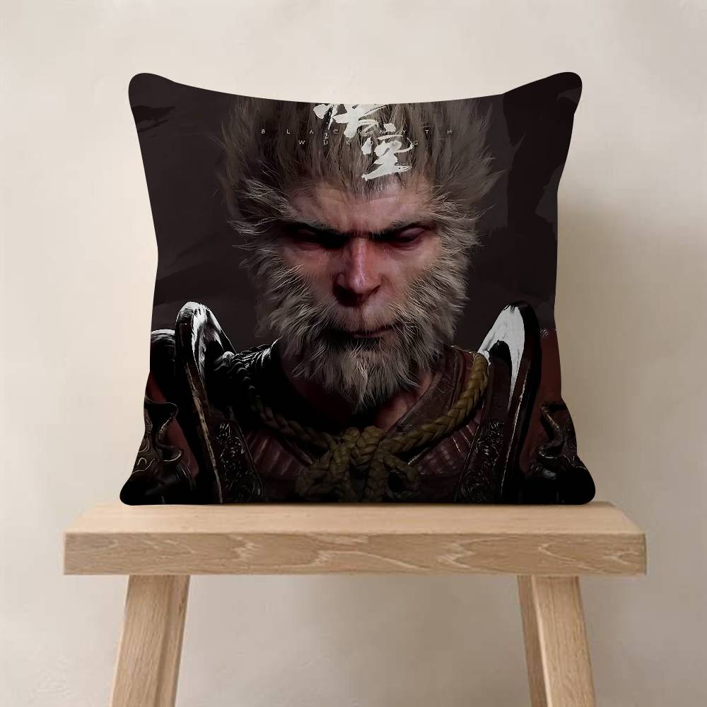 Game Black Myth Wukong Pillow Anime Pillow Sofa Bed Head Pillow Cover Cushion Cover Fashion 30x30 40x40 45*45cm