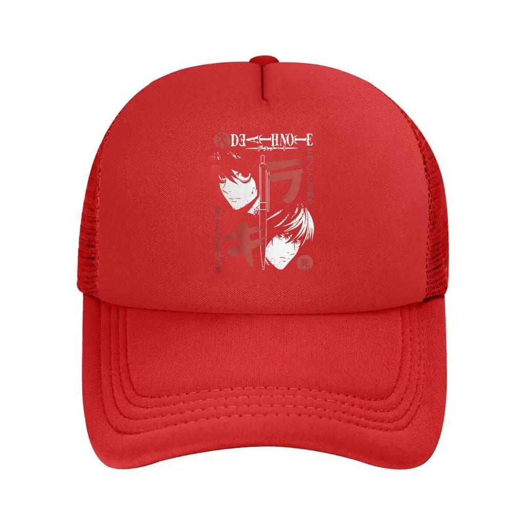 Death Note Anime Art Design Mesh Baseball Cap Casual Hat Outdoor For Womens Unisex FeUnisex