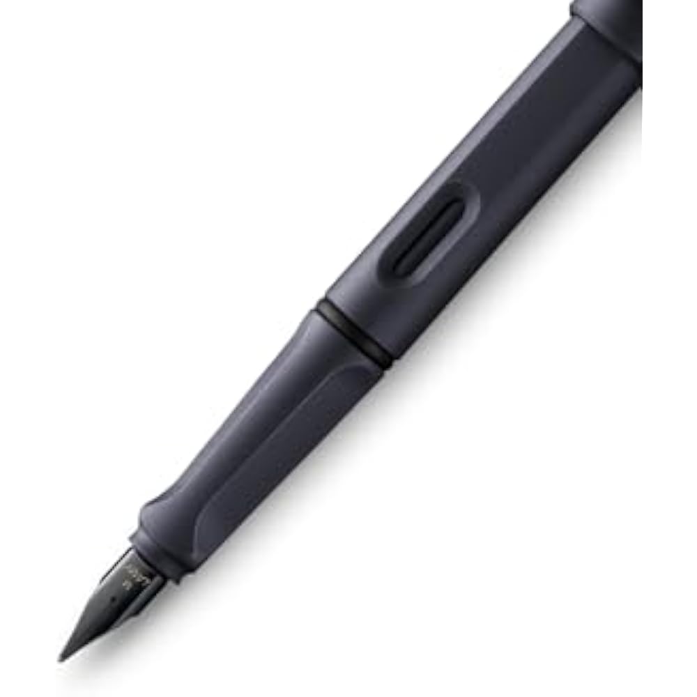 LAMY Lamy Fountain Pen EF Ultra Fine Safari Steel Black L0E2-EF Regular Imported