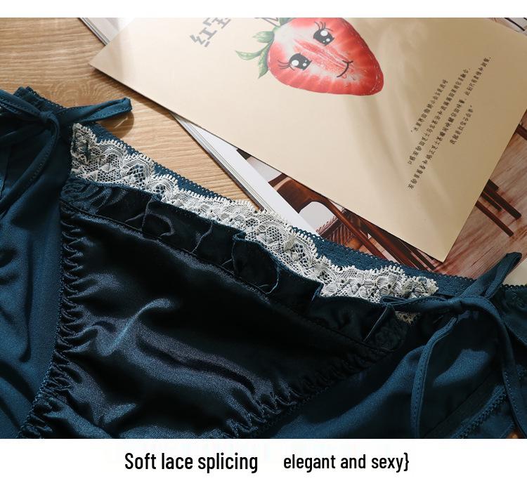 2022 New Plus Size Lace-Up Low-Waist Sexy Panties - Cute Bandage Triangle Style for Women & Teens