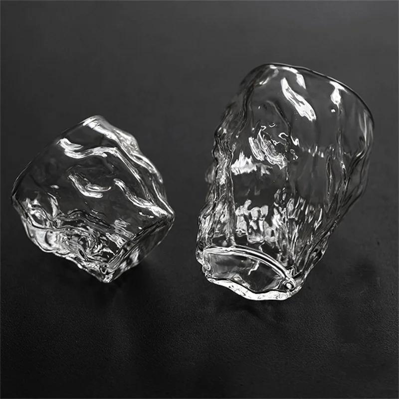 Japoński Styl Ręcznie Robiony Kieliszek do Whiskey Spirit Skręcany Składany Kieliszek Koktajlowy Piwny Sokowy Lodowy Kieliszek do Picia