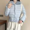 Winter new high-waisted European and American spice girls slim-fitting short jacket warm cotton clothing fashionable versatile casual jacket